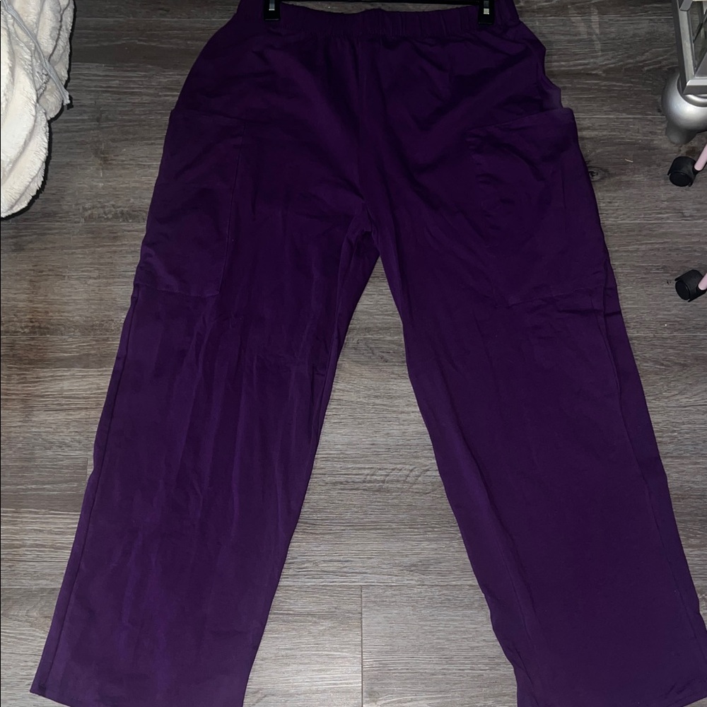 REBDOLLS- Purple Wide-Leg Pants